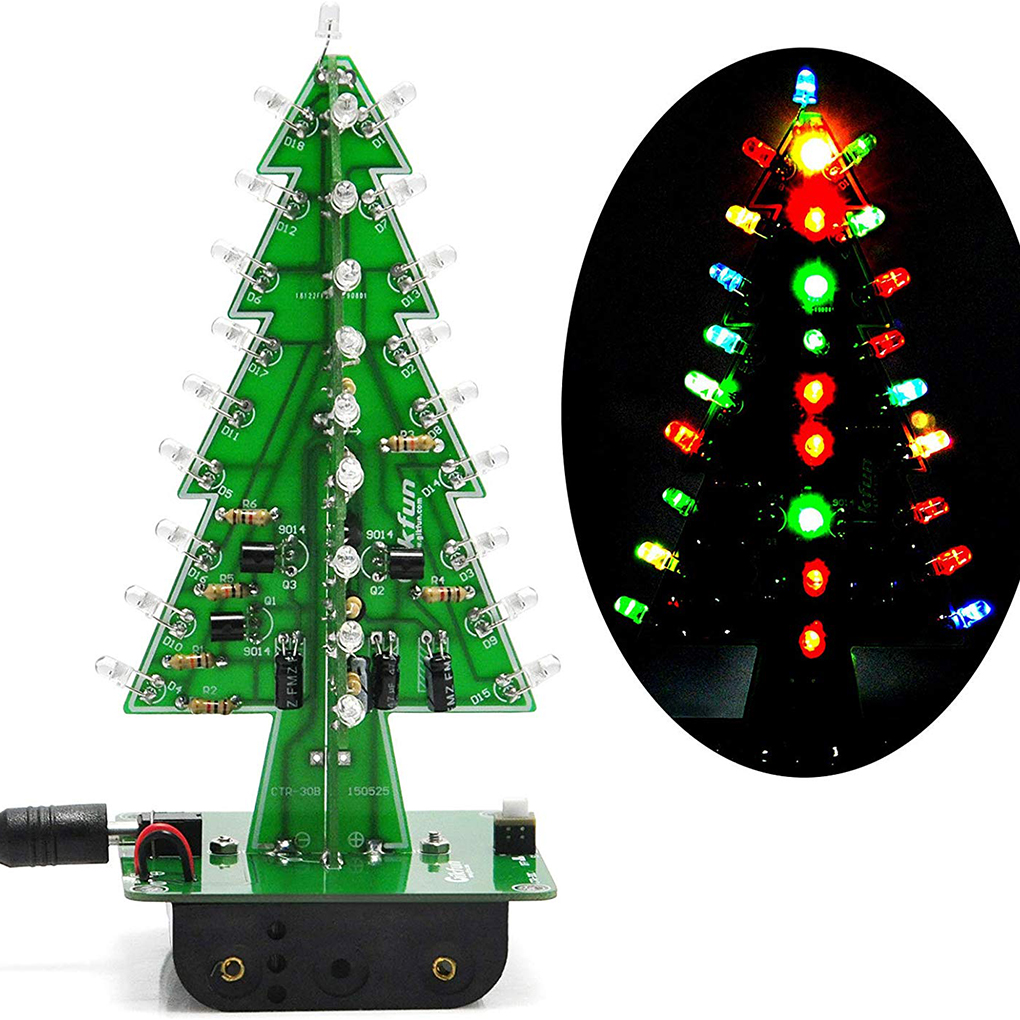 Diy Electronics Soldering Kit - DIY Christmas Tree LED Flash Kit