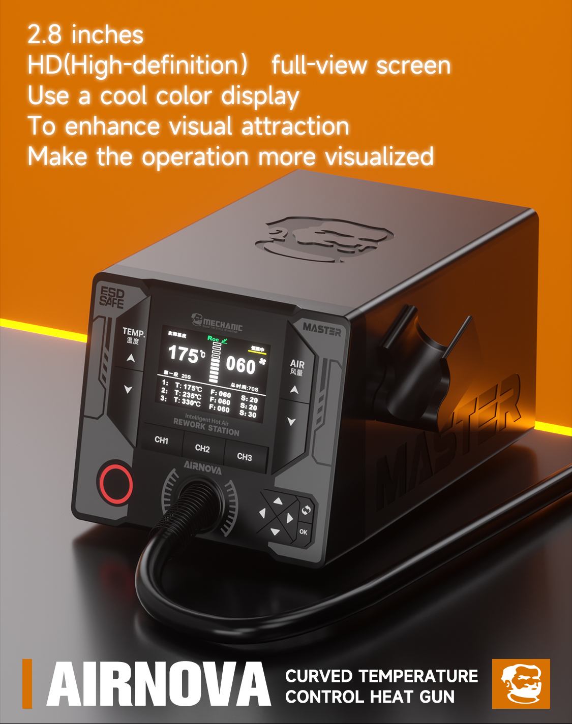 Hot Air Rework Station - 2026new MECHANIC AIRNOVA 1200W Hot Air