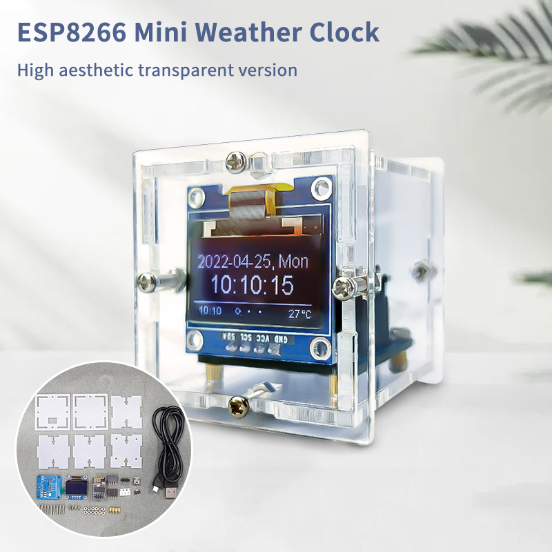 ESP8266 Mini Weather Clock Kit - Diy Electronics Soldering Kit recensione e prezzo