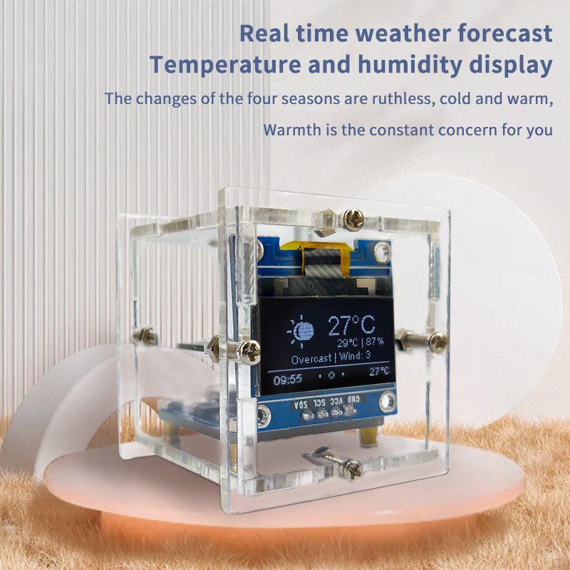 ESP8266 Mini Weather Clock Kit - Diy Electronics Soldering Kit recensione e prezzo