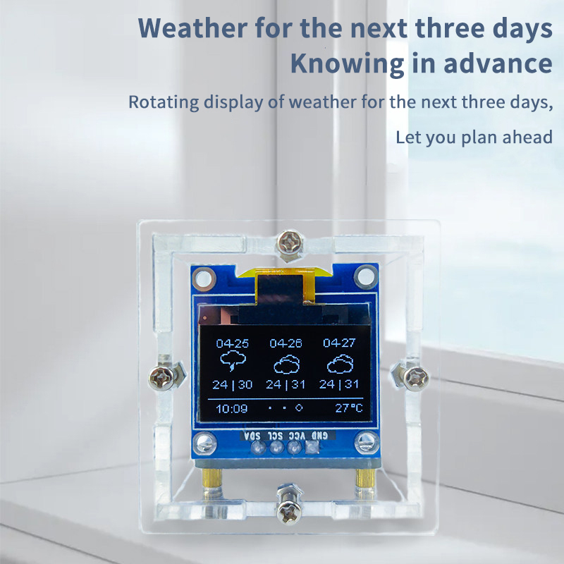 ESP8266 Mini Weather Clock Kit - Diy Electronics Soldering Kit recensione e prezzo