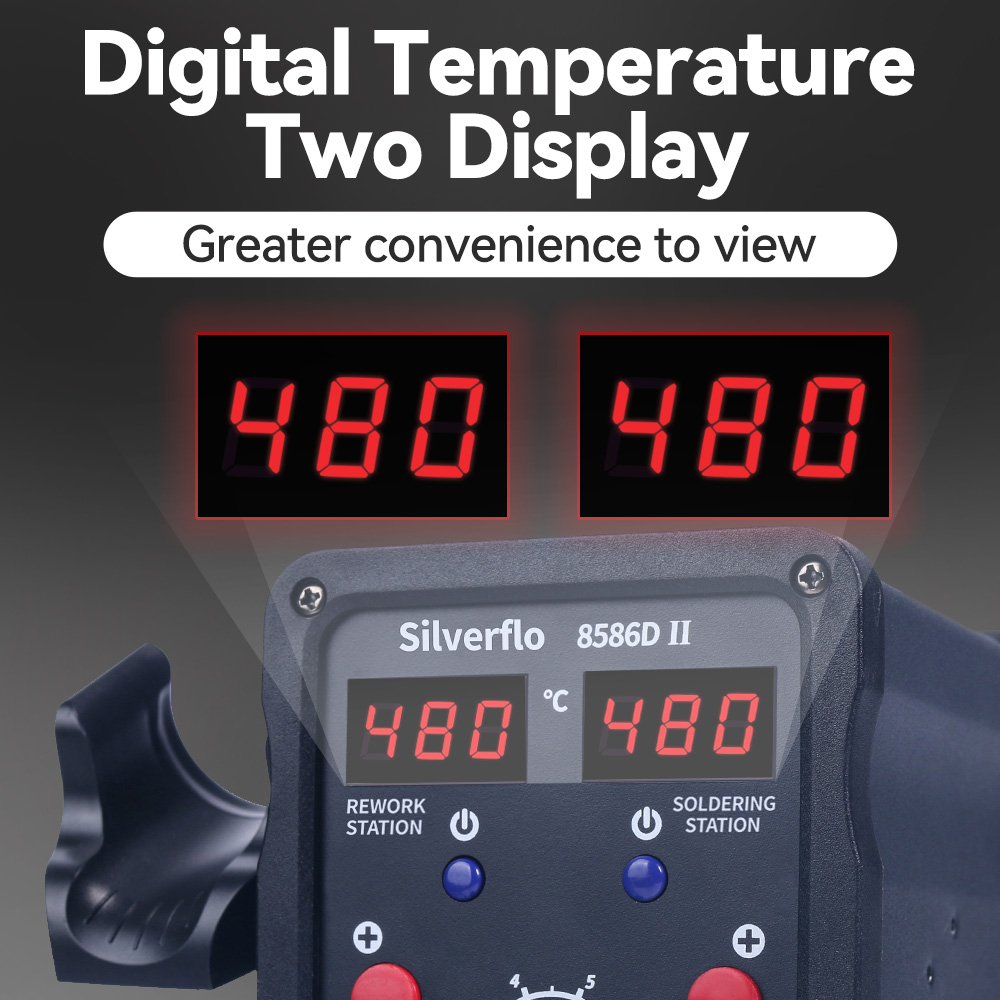 Silverflo 8586D Soldering Stat - Hot Air Rework Station recensione e prezzo