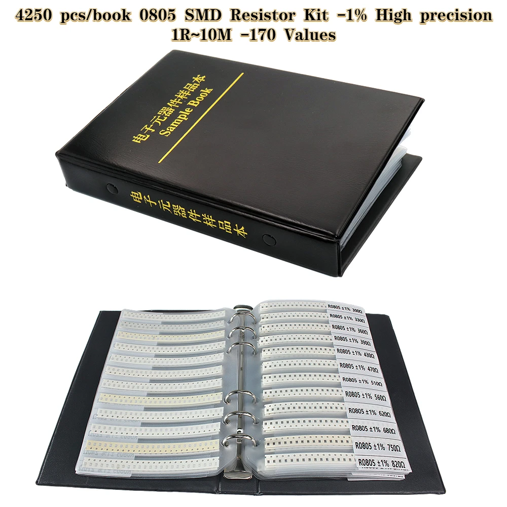 4250PCS 0805 SMD Resistor Book - Diy Electronics Book recensione e prezzo