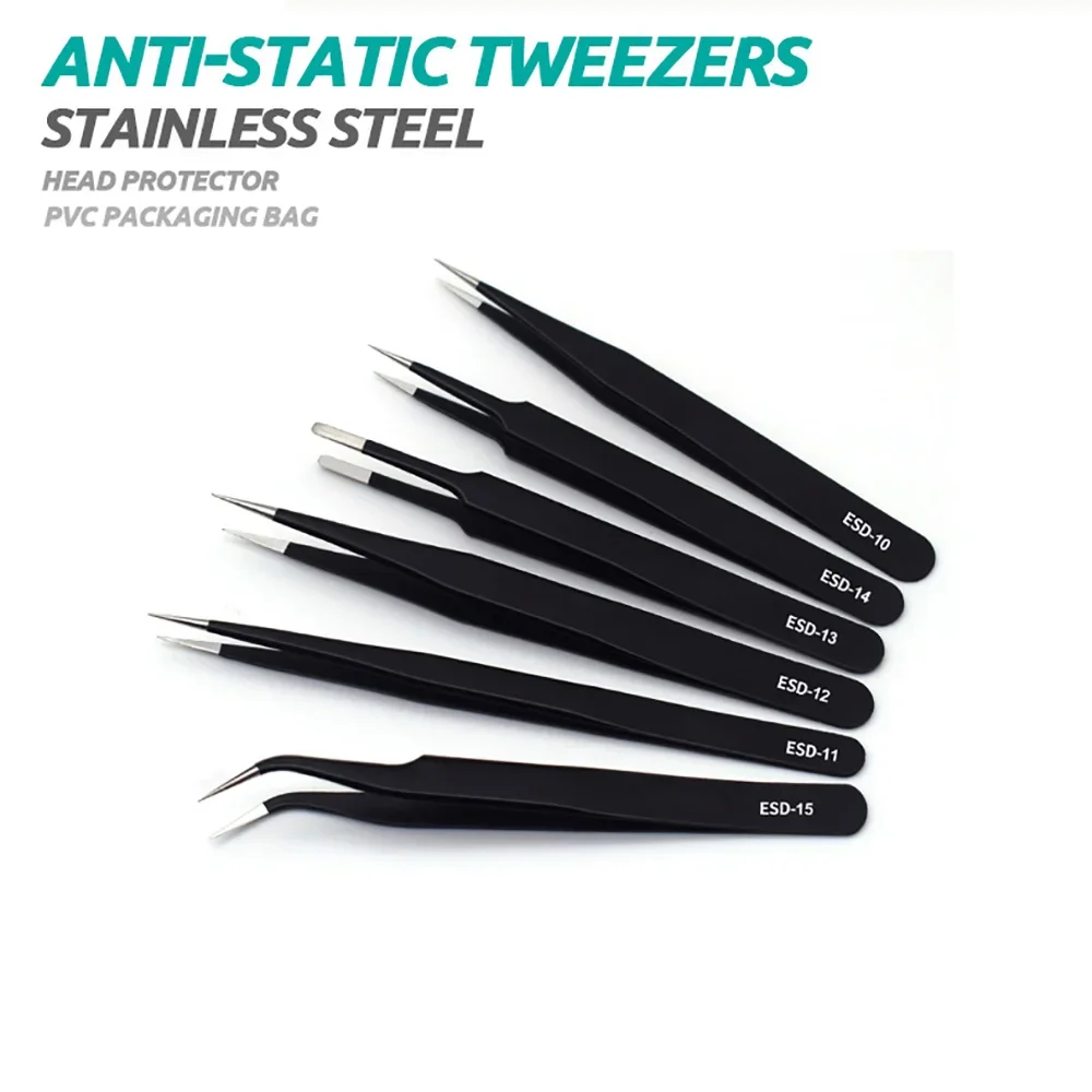 6pcs Precision Tweezers Set ES - Diy Electronics Soldering Kit recensione e prezzo