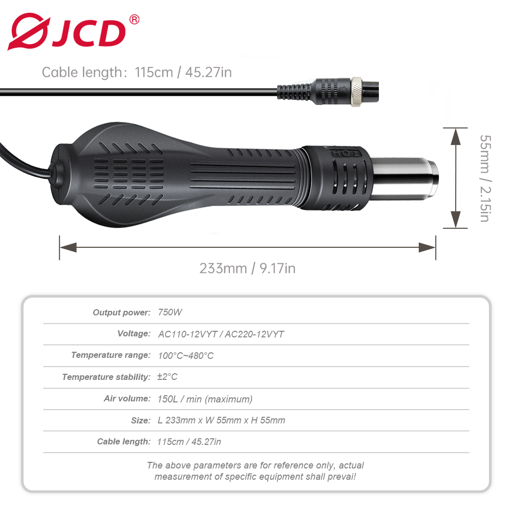 JCD 8-Hole Hot Air Gun Handle  - Hot Air Rework Station recensione e prezzo
