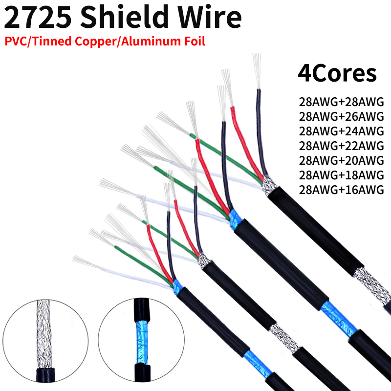 2M/10M Shielded Wire 28AWG - 1 - Diy Electronics Audio recensione e prezzo