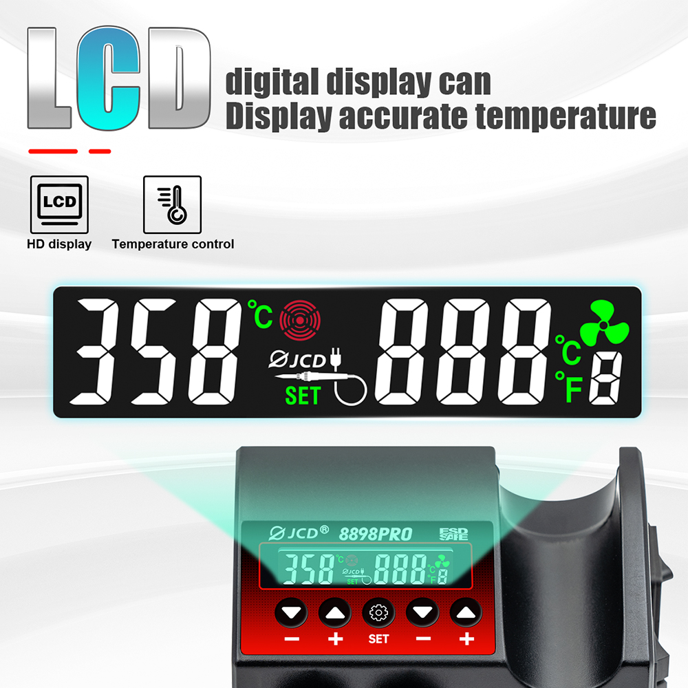 JCD 8898Pro Soldering Station  - Hot Air Rework Station recensione e prezzo