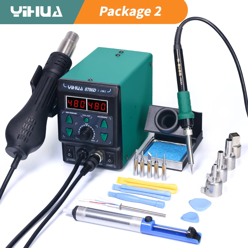 YIHUA 8786D Soldering Iron Hot - Hot Air Rework Station recensione e prezzo