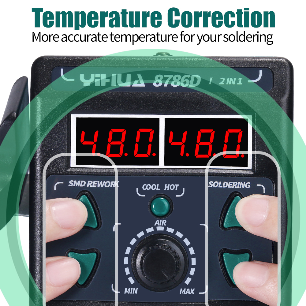 YIHUA 8786D Soldering Iron Hot - Hot Air Rework Station recensione e prezzo