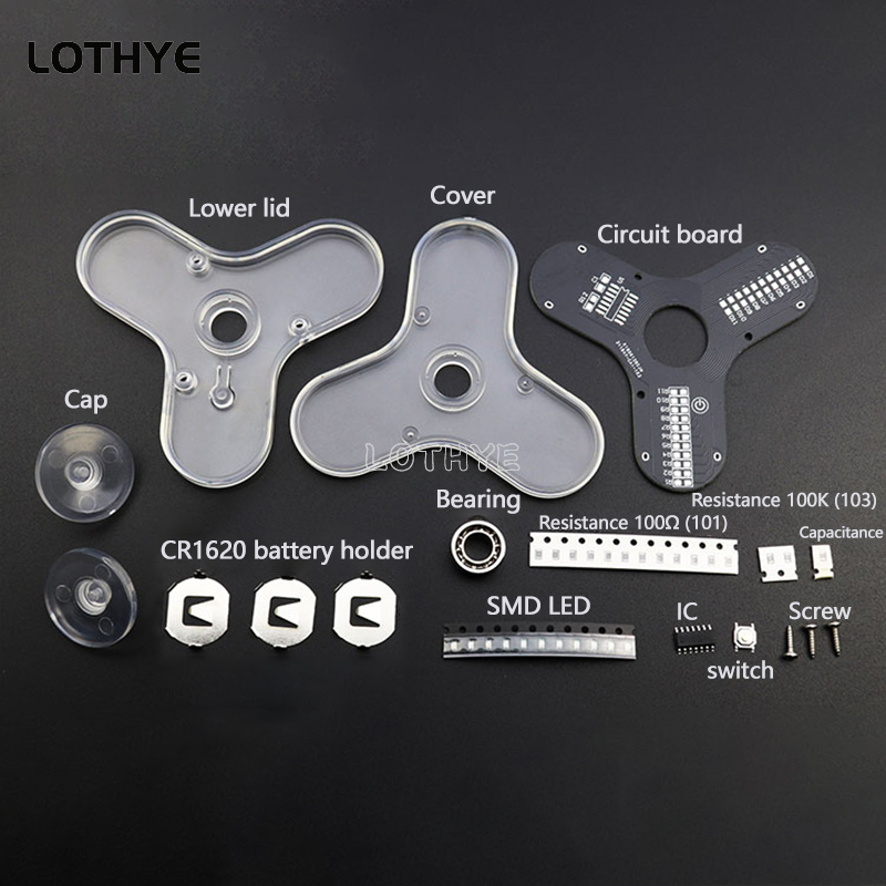 LED Fidget Spinner Manufacture - Diy Electronics Soldering Kit recensione e prezzo