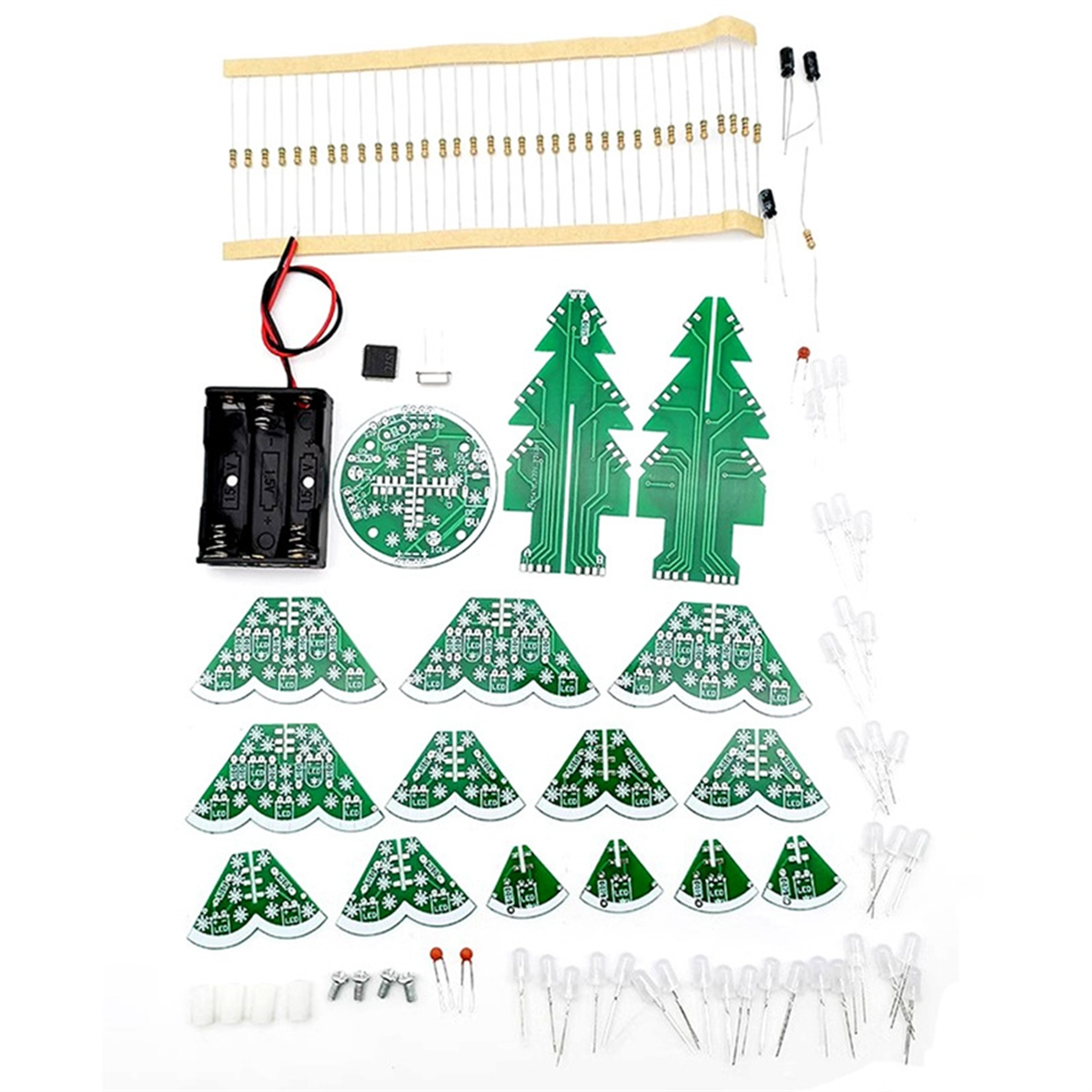Newest! 3D Stereo Christmas Tr - Diy Electronics Soldering Kit recensione e prezzo