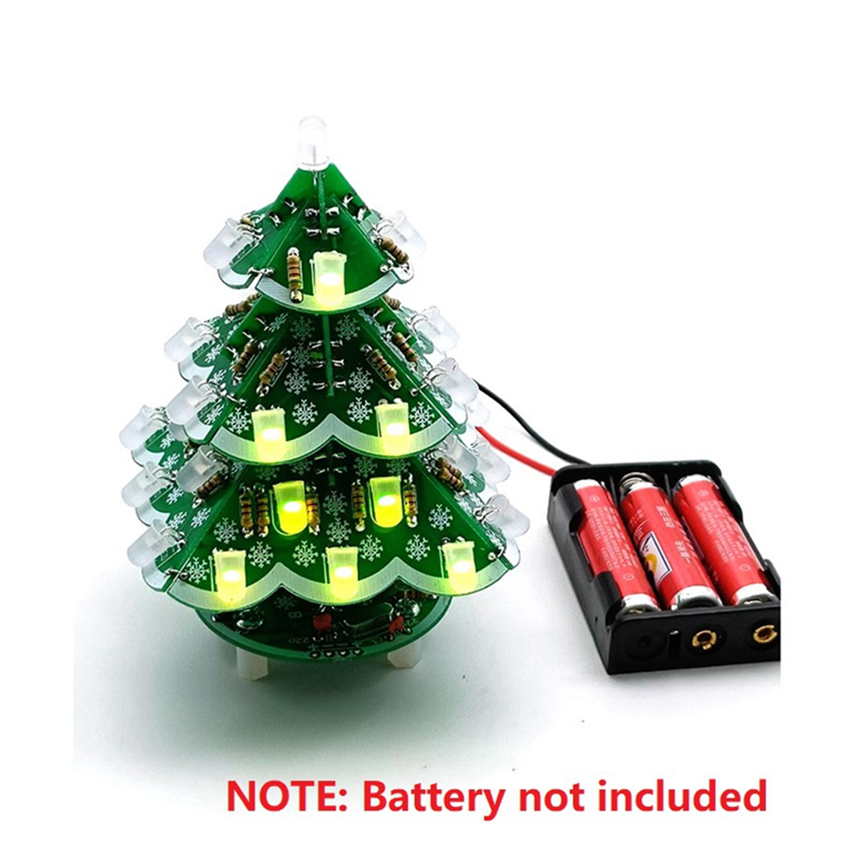 Newest! 3D Stereo Christmas Tr - Diy Electronics Soldering Kit recensione e prezzo