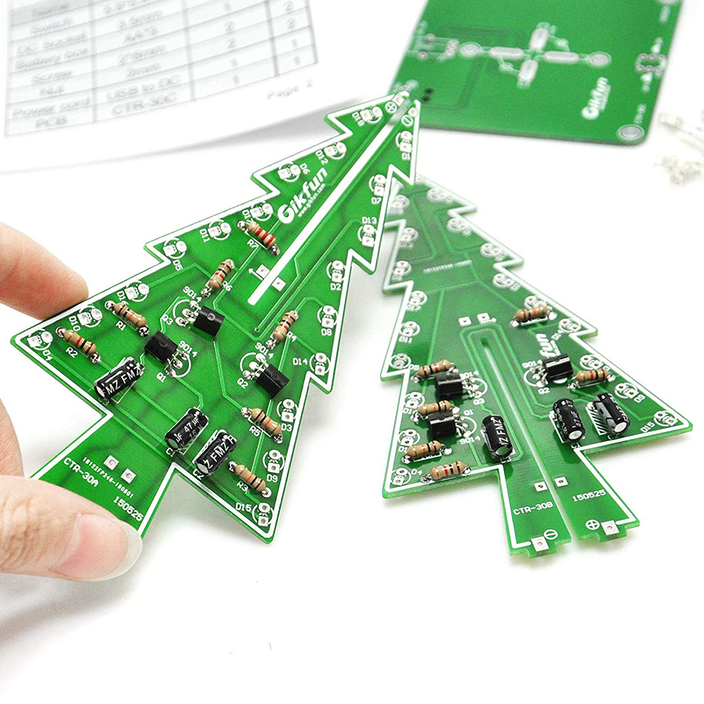 DIY Christmas Tree LED Flash K - Diy Electronics Soldering Kit recensione e prezzo
