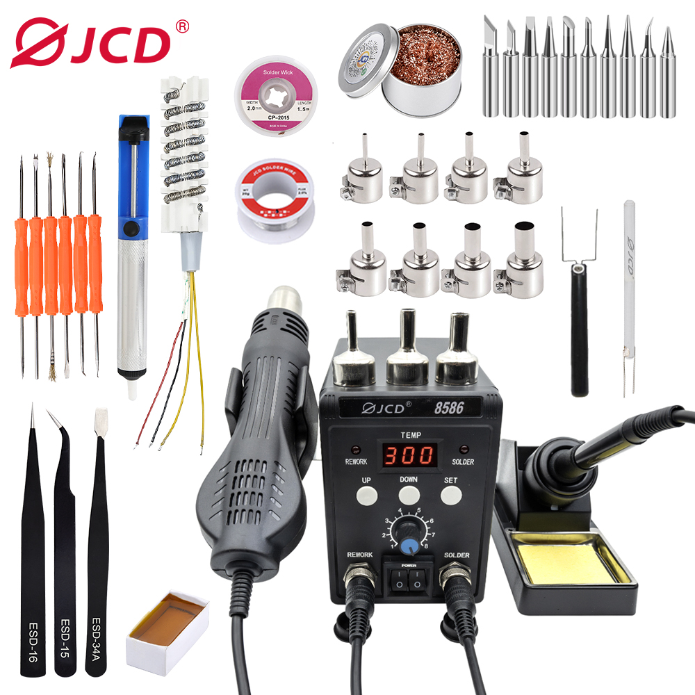 JCD 2 in 1 Soldering Station 8 - Hot Air Rework Station recensione e prezzo