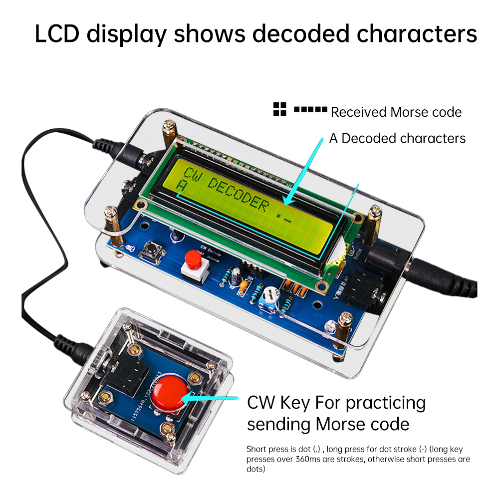 DC9V CW Morse Code Decoder Bul - Diy Electronics Workbench recensione e prezzo