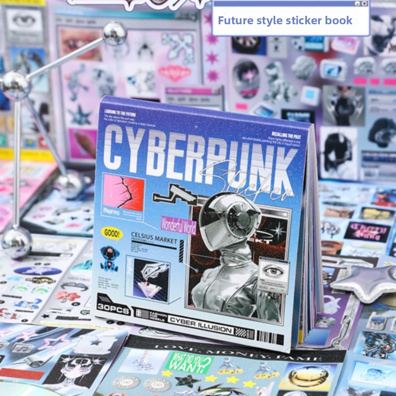 Cyberpunk Theme Die-Cut Sticke - Diy Electronics Book recensione e prezzo