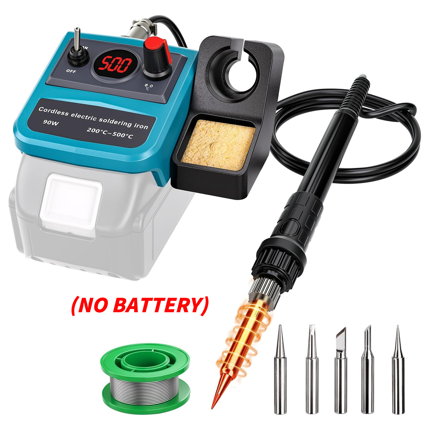 90W LED Digital Cordless Solde - Diy Electronics Soldering Kit recensione e prezzo