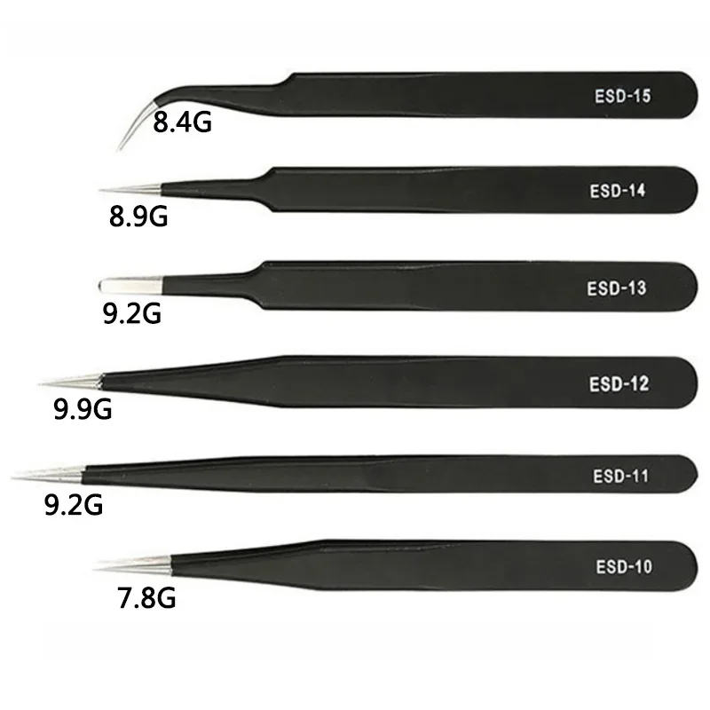 6PCS Precision Tweezers Set ES - Diy Electronics Soldering Kit recensione e prezzo