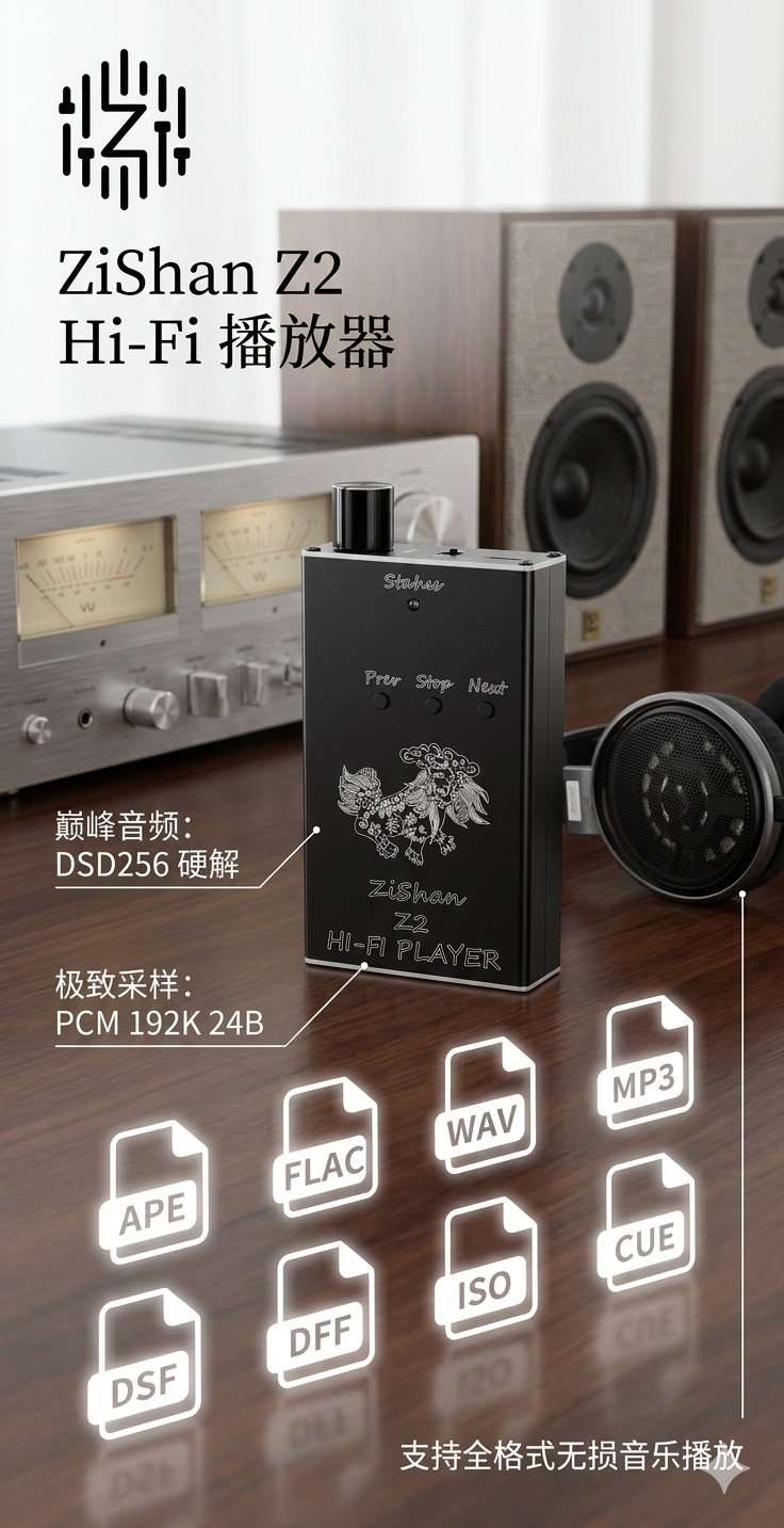 Zishan Z2 HiFi DSD Hard Soluti - Diy Electronics Audio recensione e prezzo