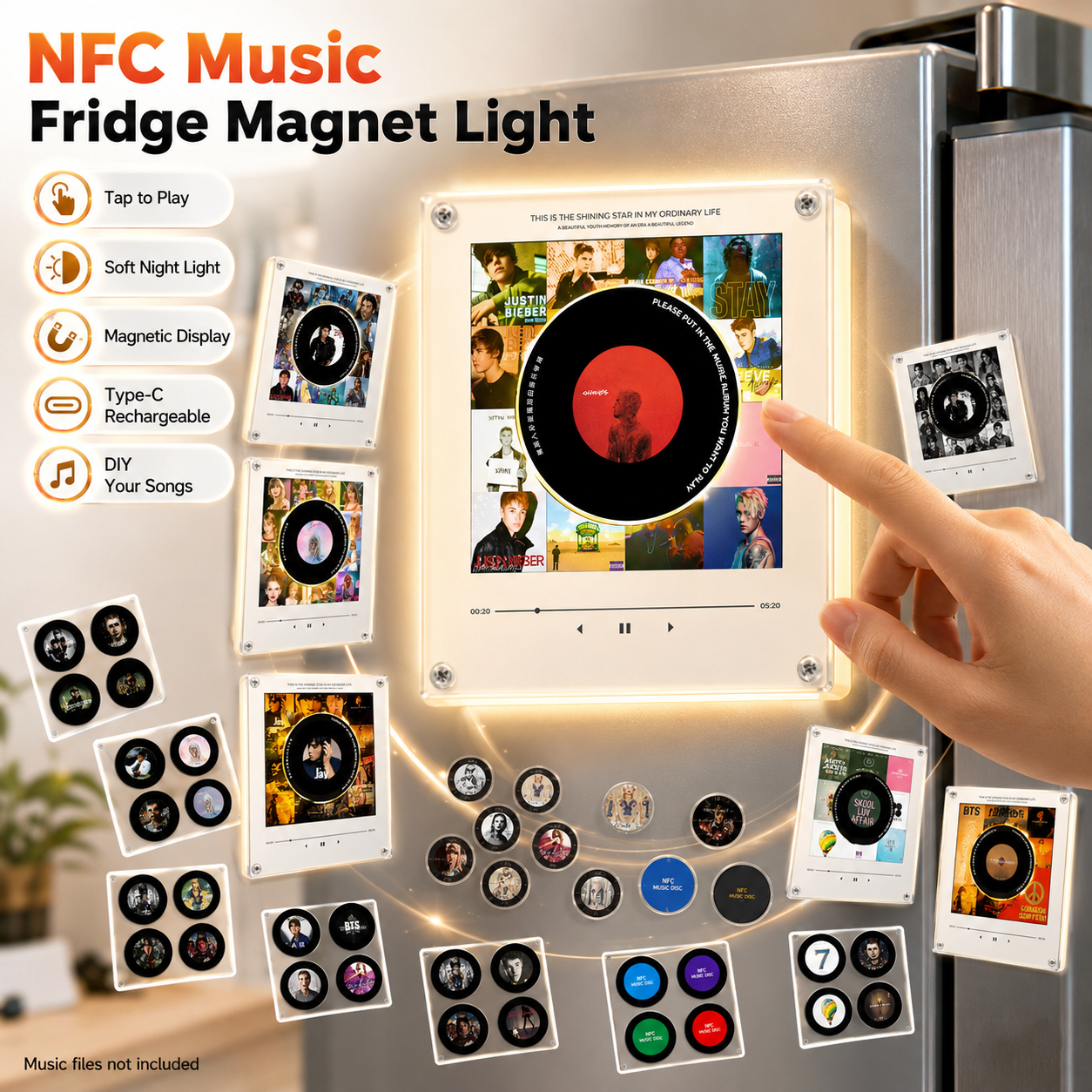 NFC Music Fridge Magnet Light  - Diy Electronics Audio recensione e prezzo