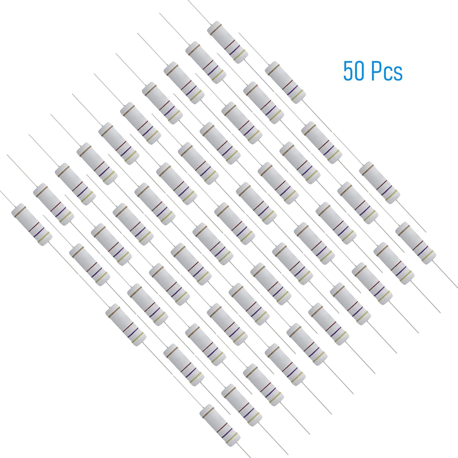 50PCS 470 Ohm Resistor Axial L - Diy Electronics Videos recensione e prezzo
