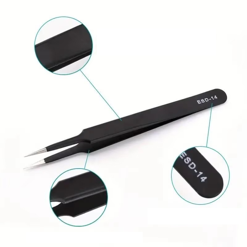 6pcs Precision Long Tweezers S - Diy Electronics Soldering Kit recensione e prezzo