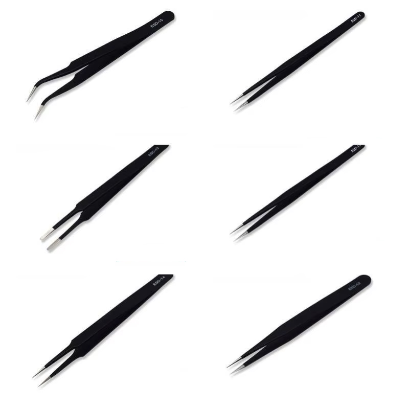 6pcs Precision Long Tweezers S - Diy Electronics Soldering Kit recensione e prezzo
