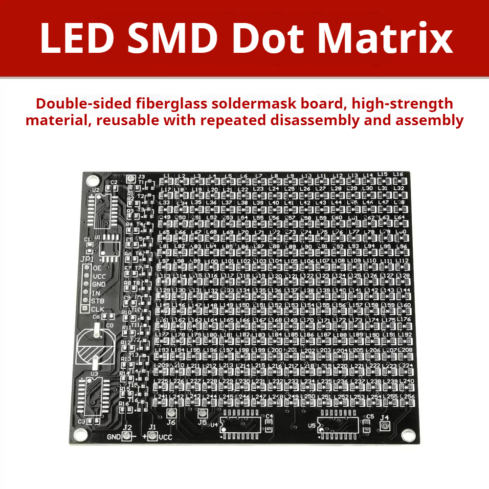 64/256 LED SMD Dot Matrix Adve - Diy Electronics Soldering Kit recensione e prezzo